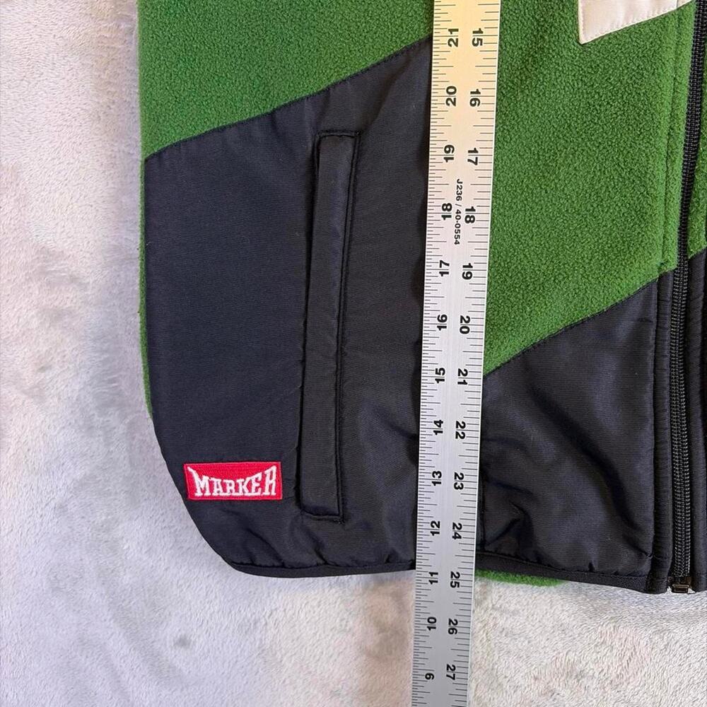 VTG Salt Lake 2002 Paralympics Fleece Vest Men’s Small Green FullZip Olympic Ski - Picture 4 of 5